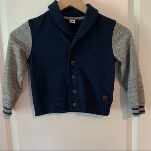 Janie and Jack Jacket - Size 4 - Navy & Gray